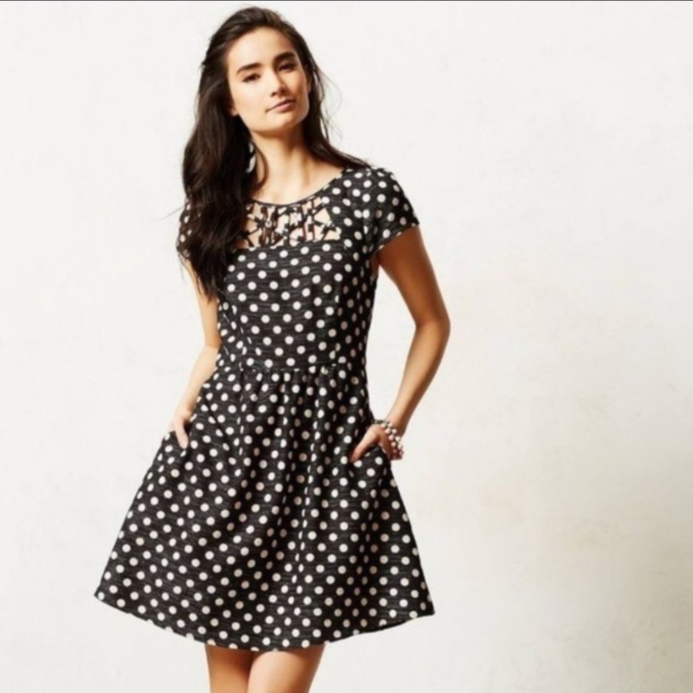 Maeve for Anthropologie Nikola Polka Dot Dress